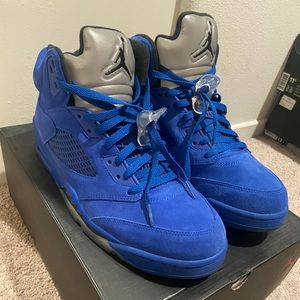 retro 5 all blue